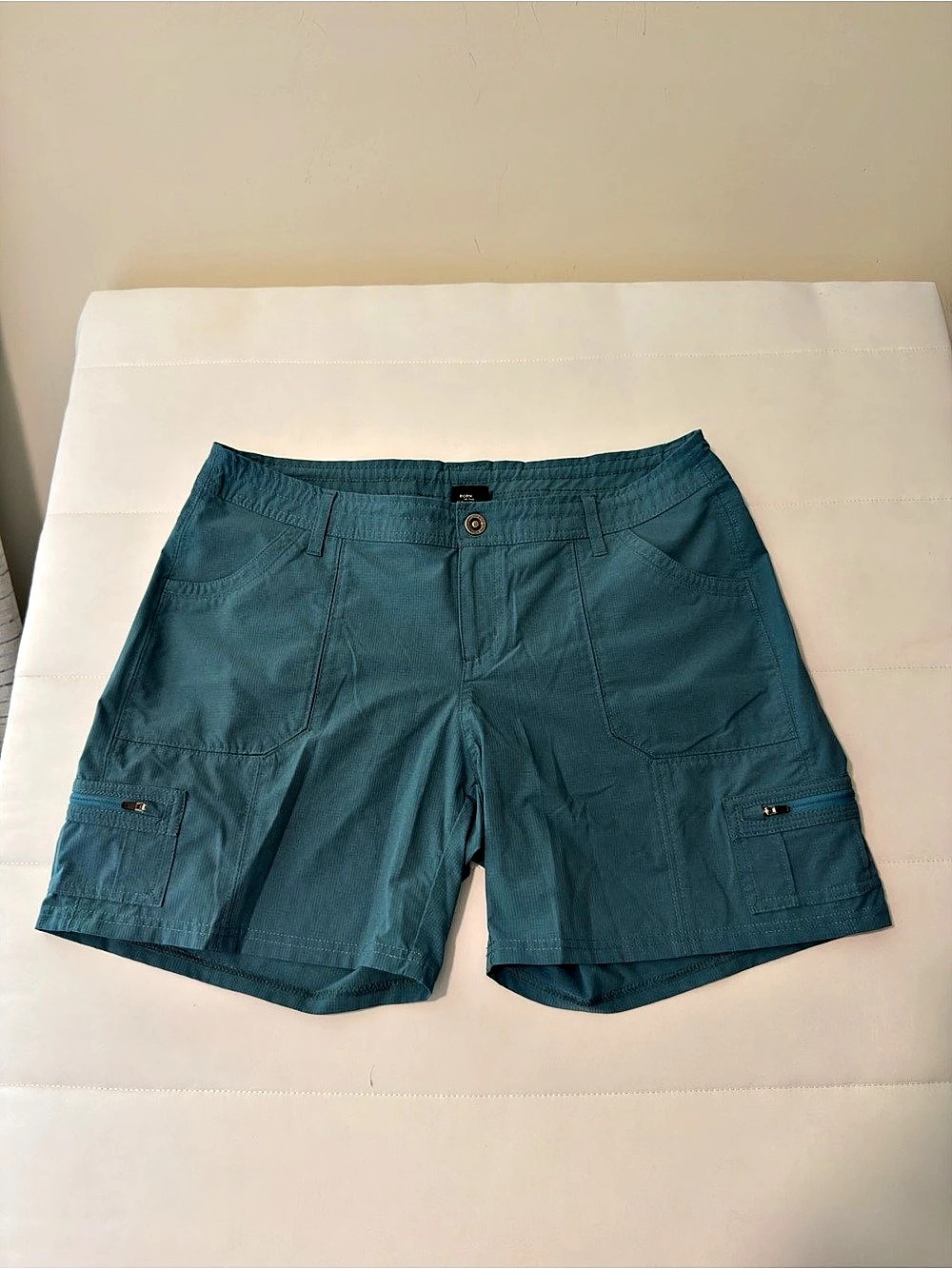 Kühl women’s Splash Cargo Shorts Blue Waist 14